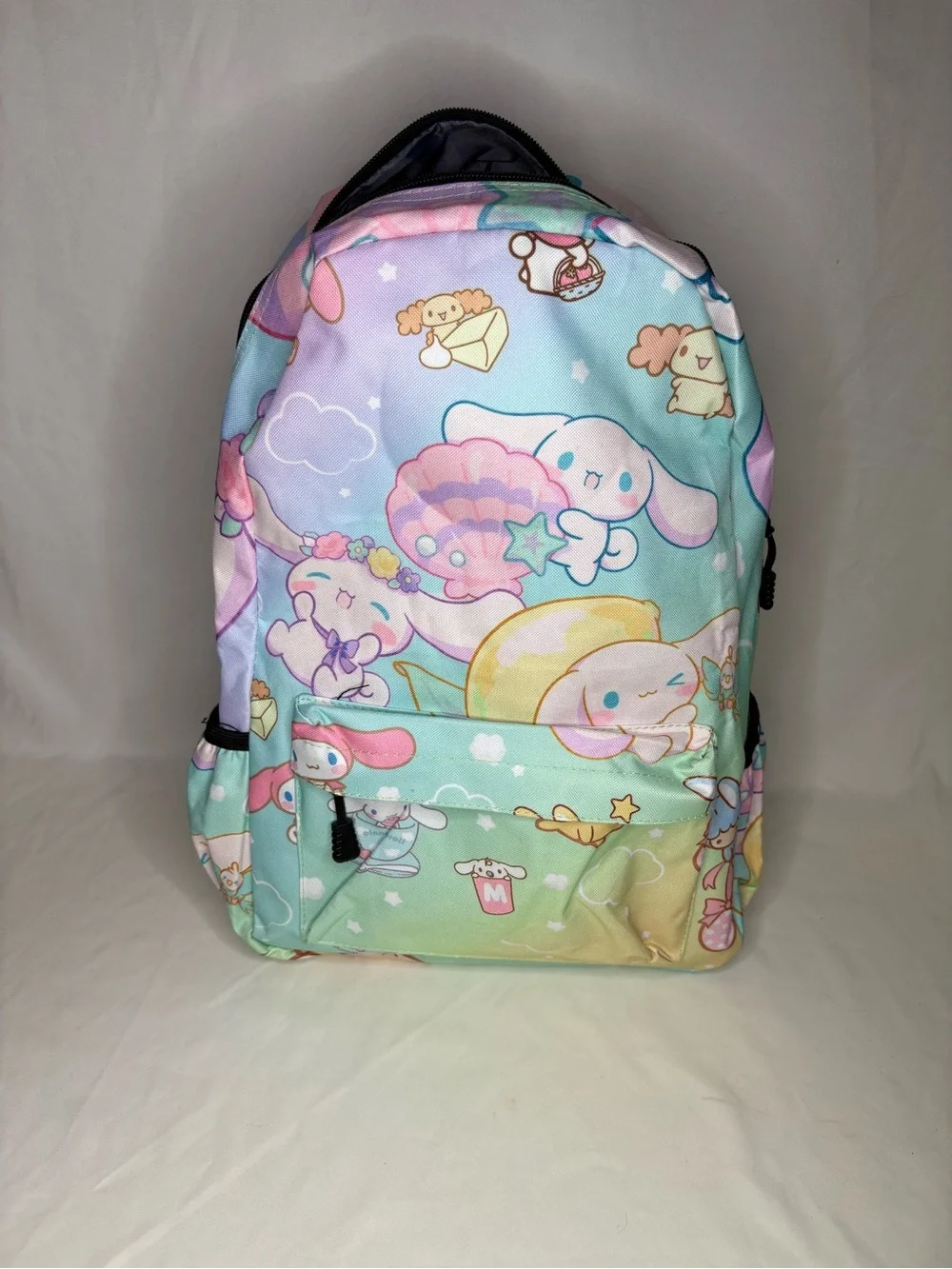 Kids Pastel Cinnamoroll Character Backpack Rainbow Sanrio